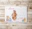 Winnie The Pooh Milestone Blanket, Baby Girl Velveteen Milestone Blanket