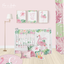Flamingo Girl Crib bedding set