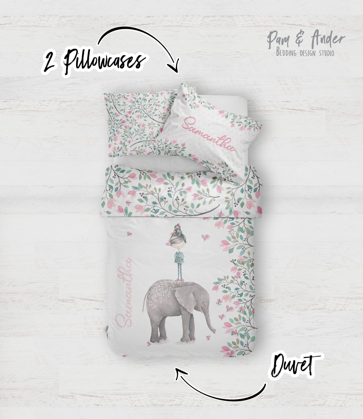 Elephant bedding set
