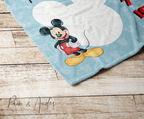 Mickey Mouse Velveteen Milestone Blanket