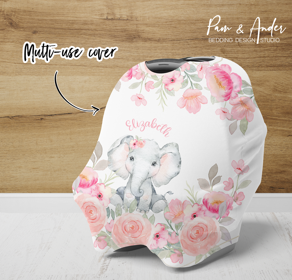 Floral Elephant Accessories set