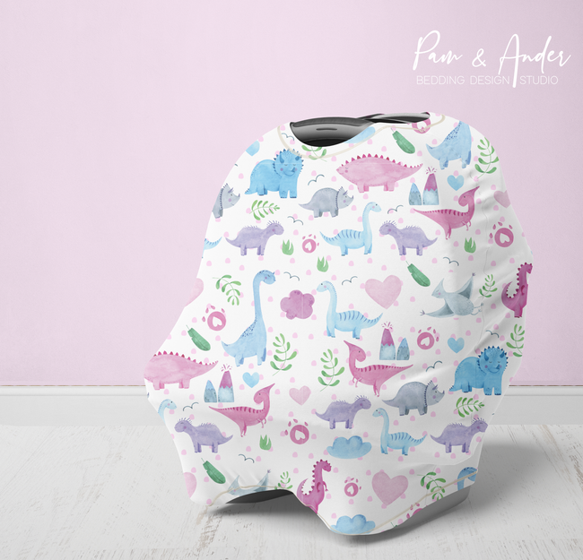 Pink Dinosaur Multi-use cover Hover Image