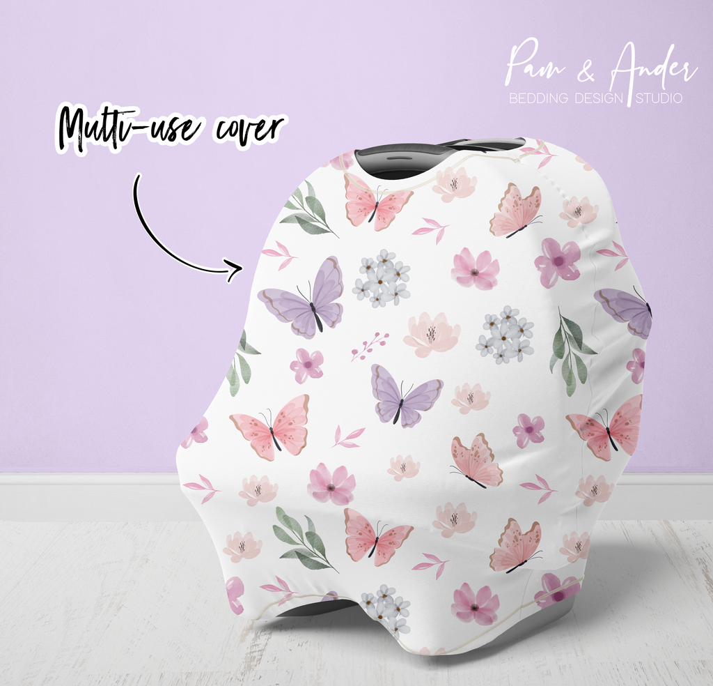 Purple Butterfly Accessories set