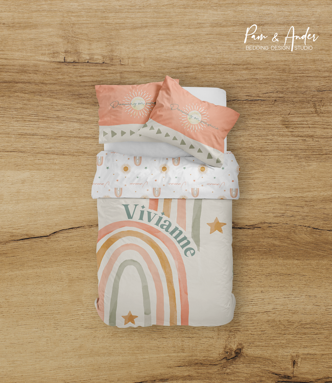 Sun and Rainbow Bedding set Hover Image