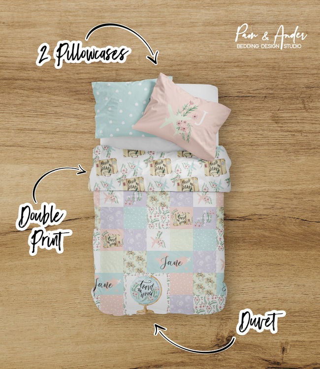 Travel Girl bedding set Main Image