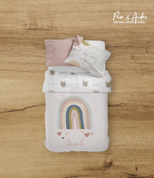 Pastel Rainbow Bedding set Hover Image