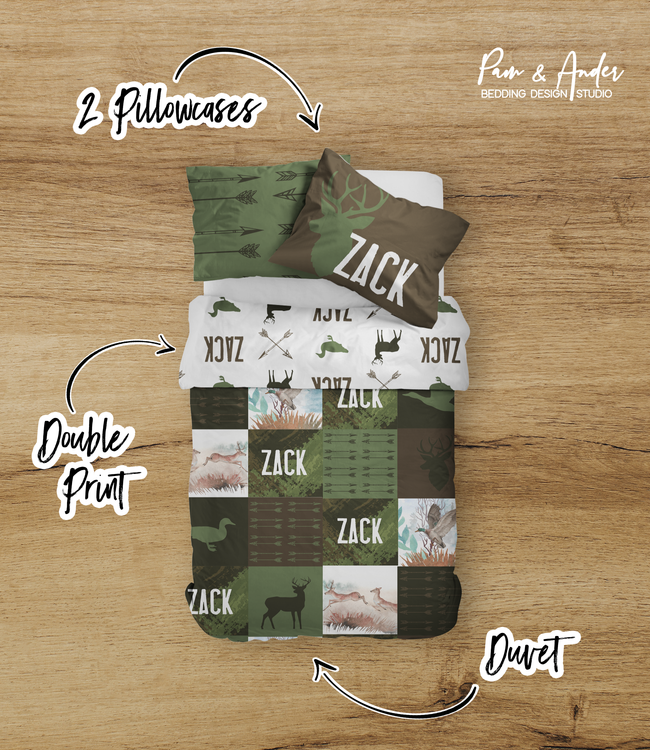 Hunting Patchwork Bedding set Main Image