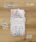 Floral Elephant Bedding set