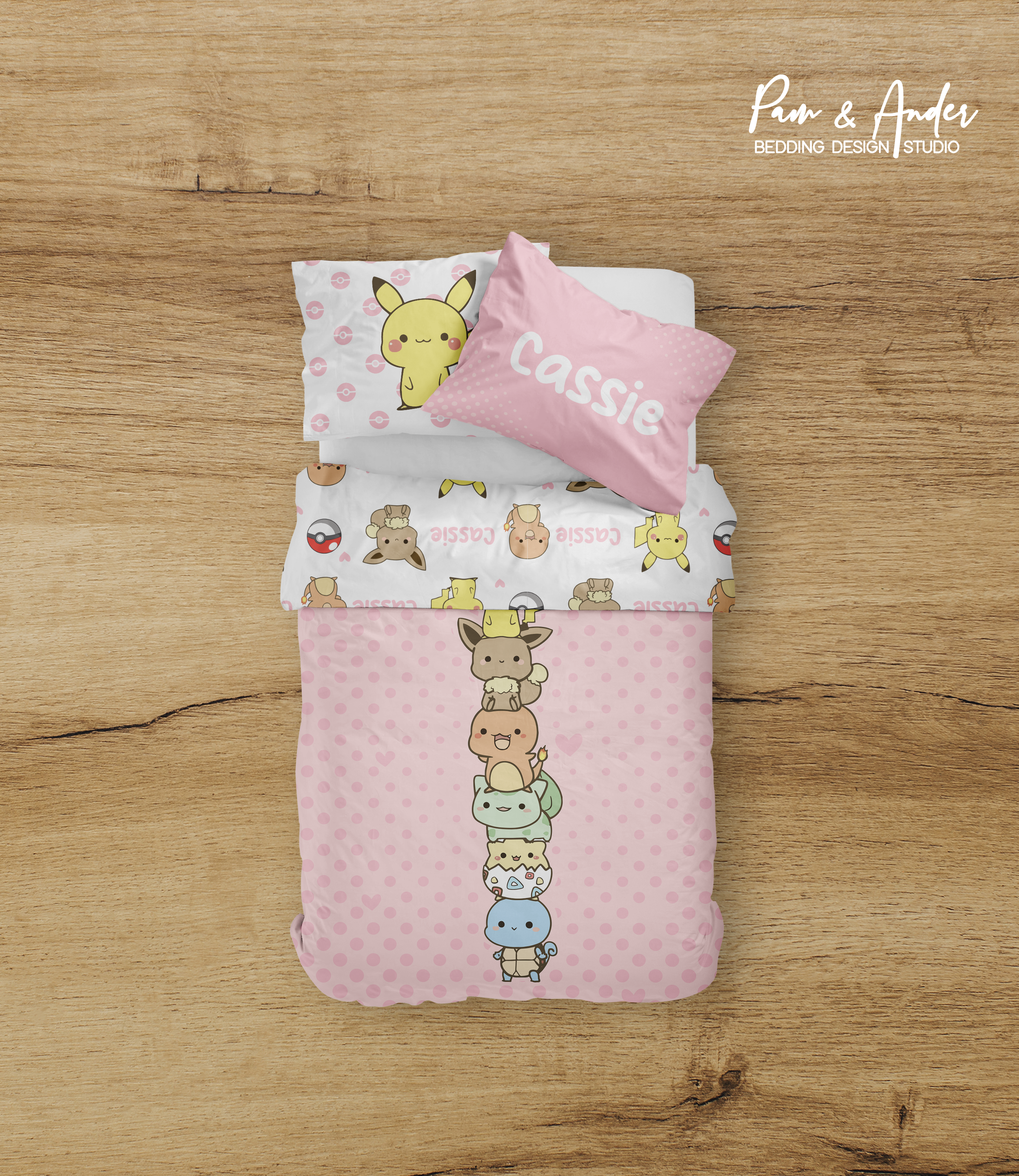 Pokemon Girl bedding set