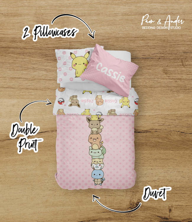 Pokemon Girl bedding set Main Image