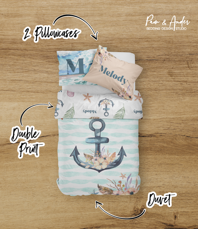 Nautical Girl Bedding set Main Image