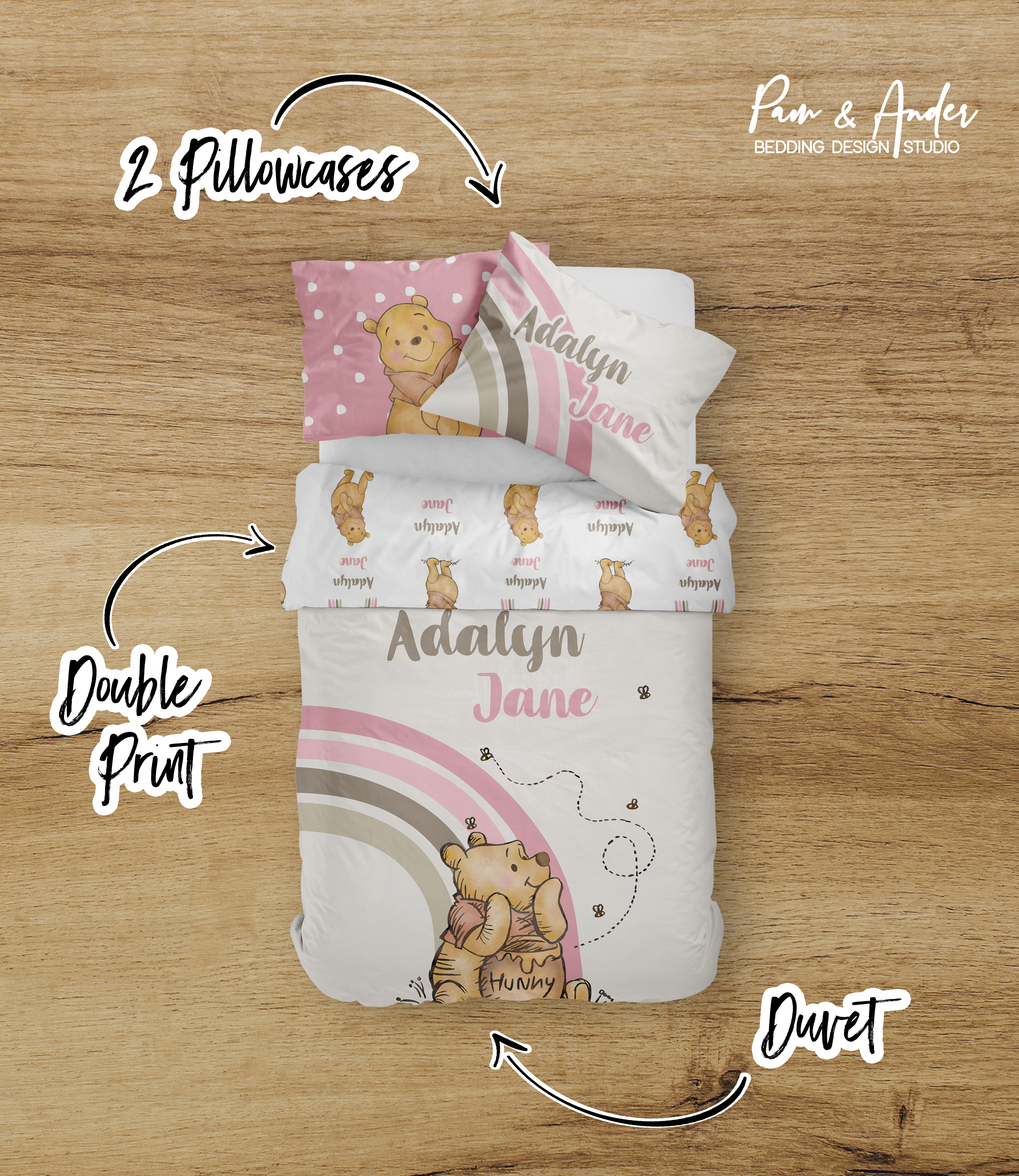 Winnie the Pooh Girl bedding set