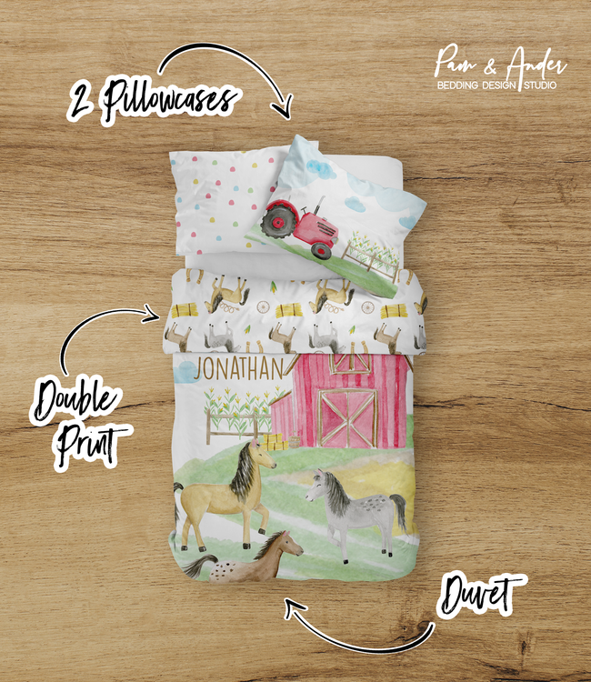 Horse Boy Bedding set Main Image