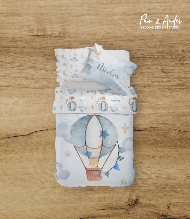Hot Air Balloon Boy Bedding set Hover Image