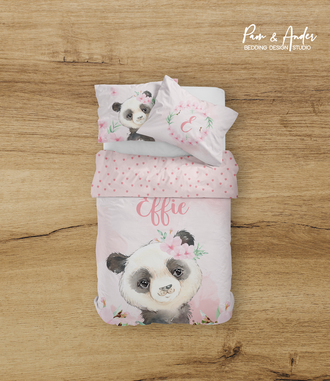 Panda Girl Bedding set Hover Image