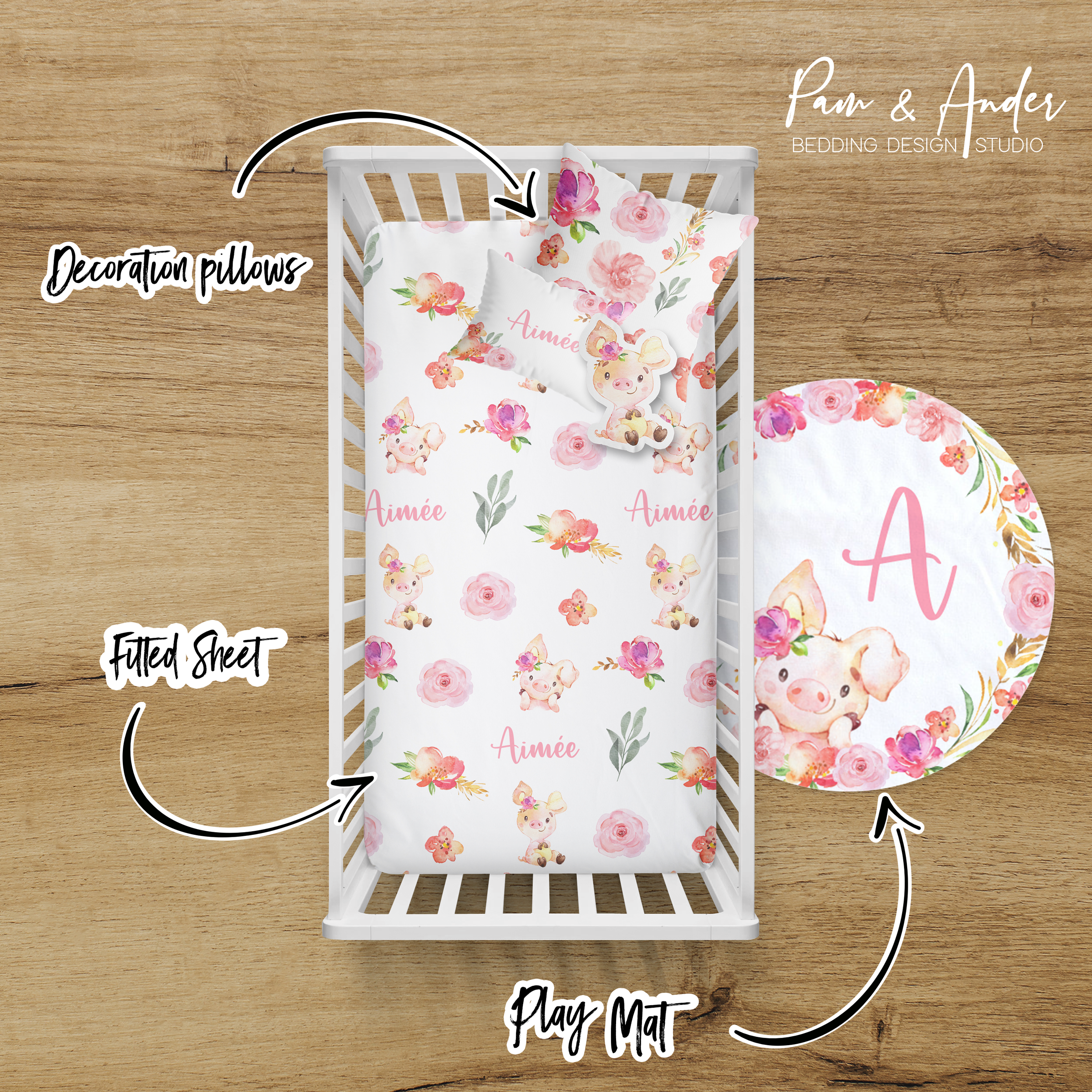 Floral Pig Girl Build your Bundle