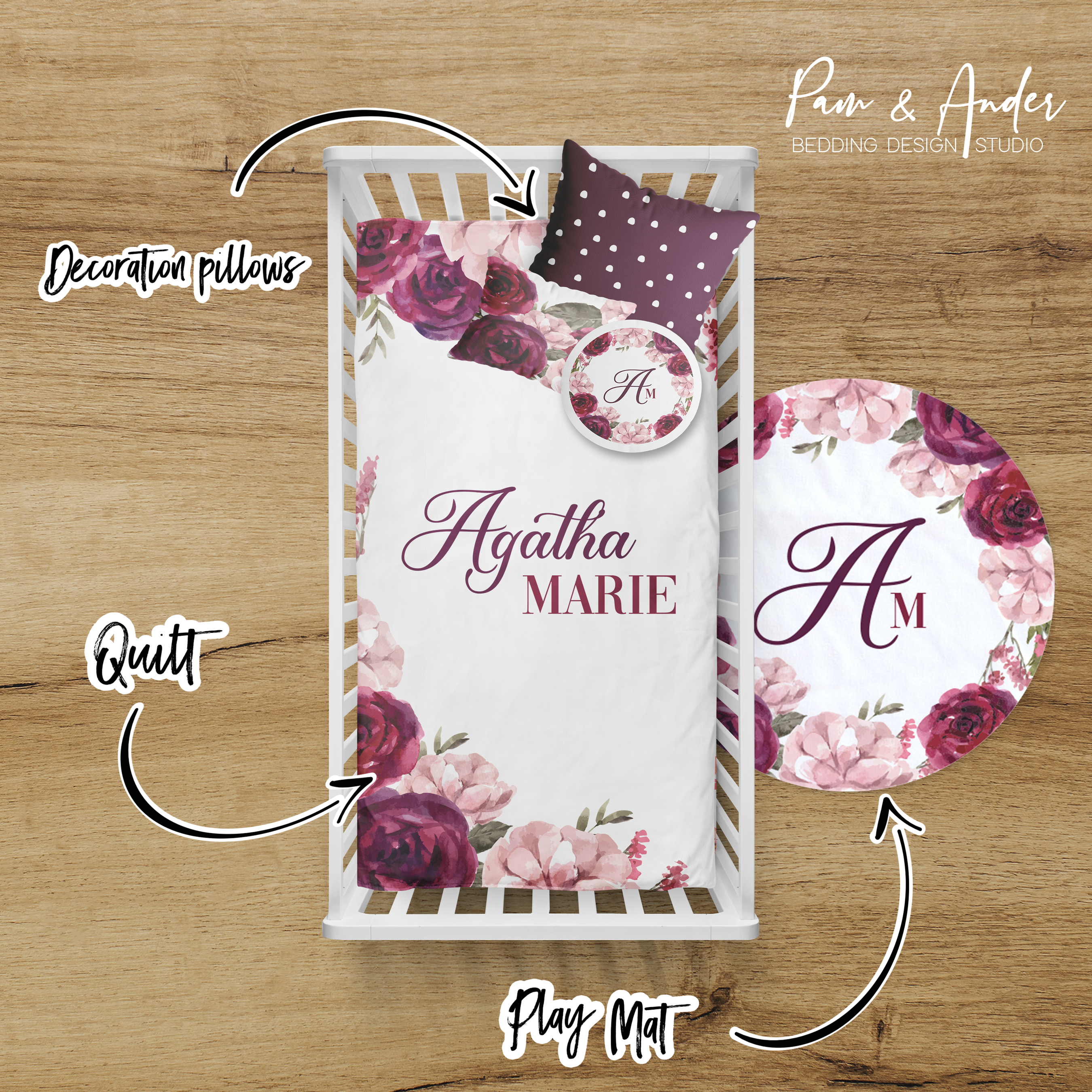 Burgundy Floral Build your Bundle