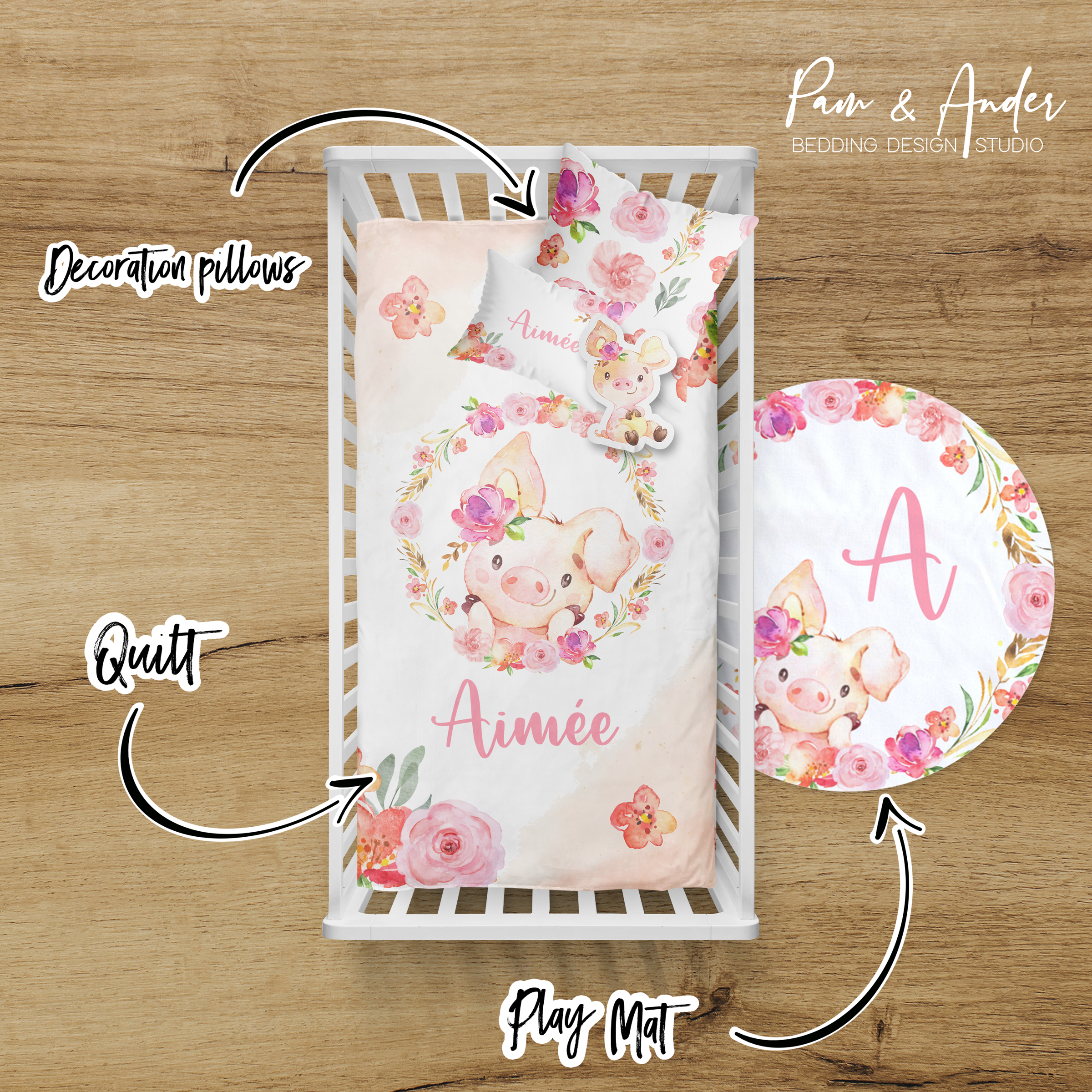 Floral Pig Girl Build your Bundle