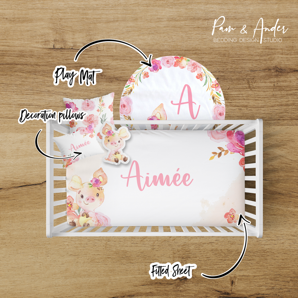 Floral Pig Girl Build your Bundle
