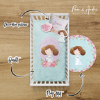 Blue Star Wars Girl Crib bedding set