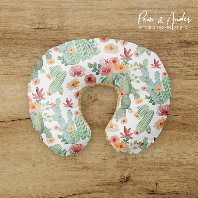 Cactus Girl Boppy pillow cover Hover Image