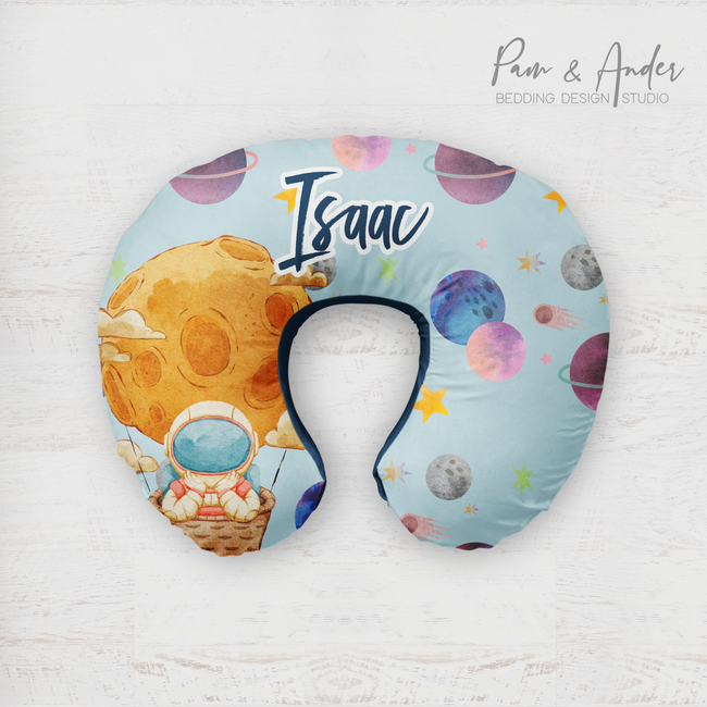 Astronaut Boppy pillow cover Hover Image