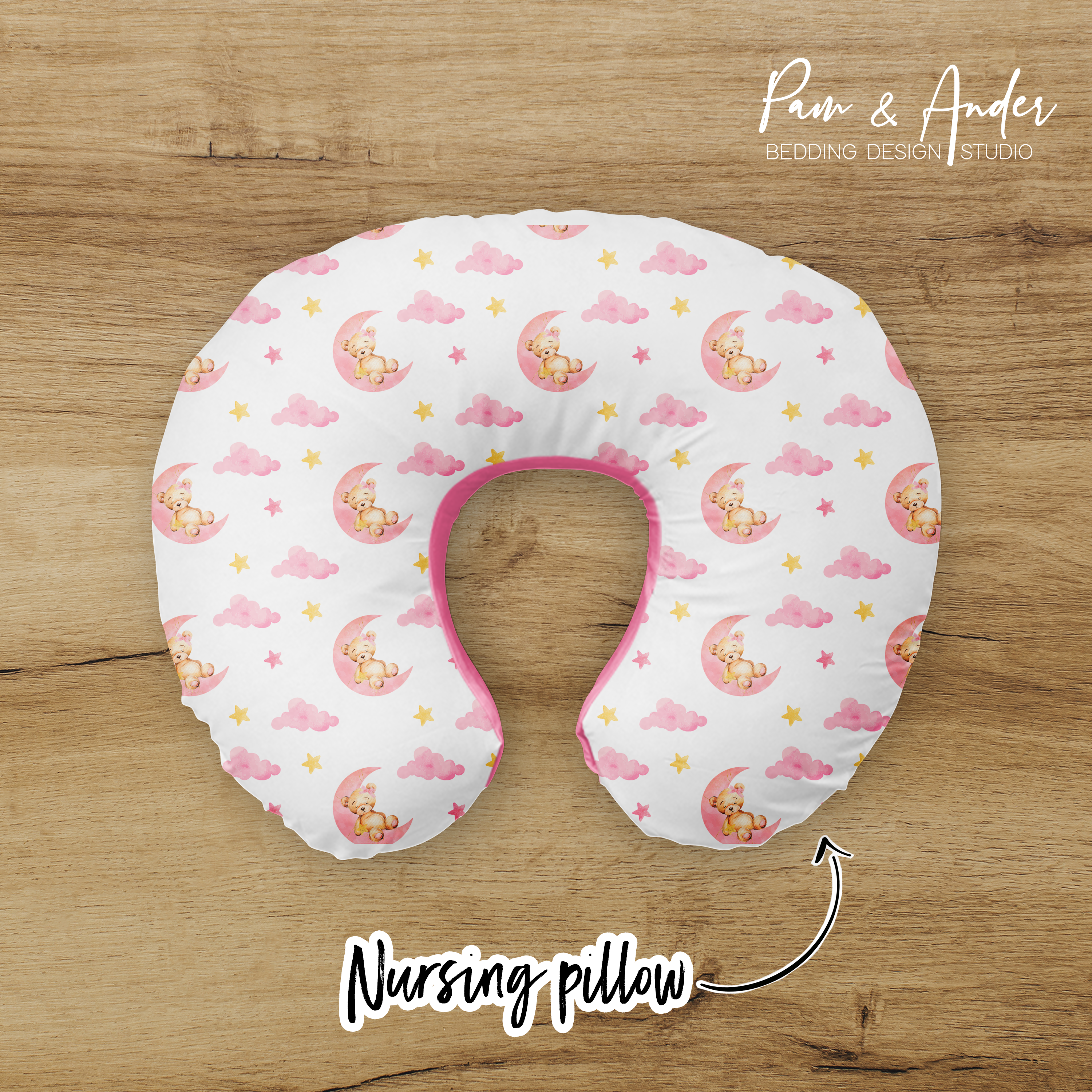 Pink Bear Accessories set