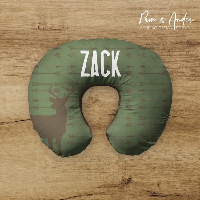 Hunting Patchwork Boppy pillow cover Hover Image