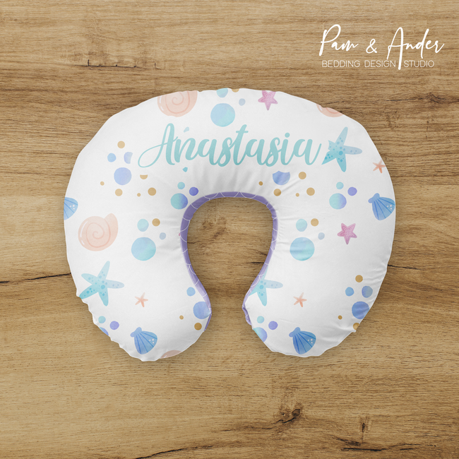 Mermaid Tails Boppy pillow cover Hover Image