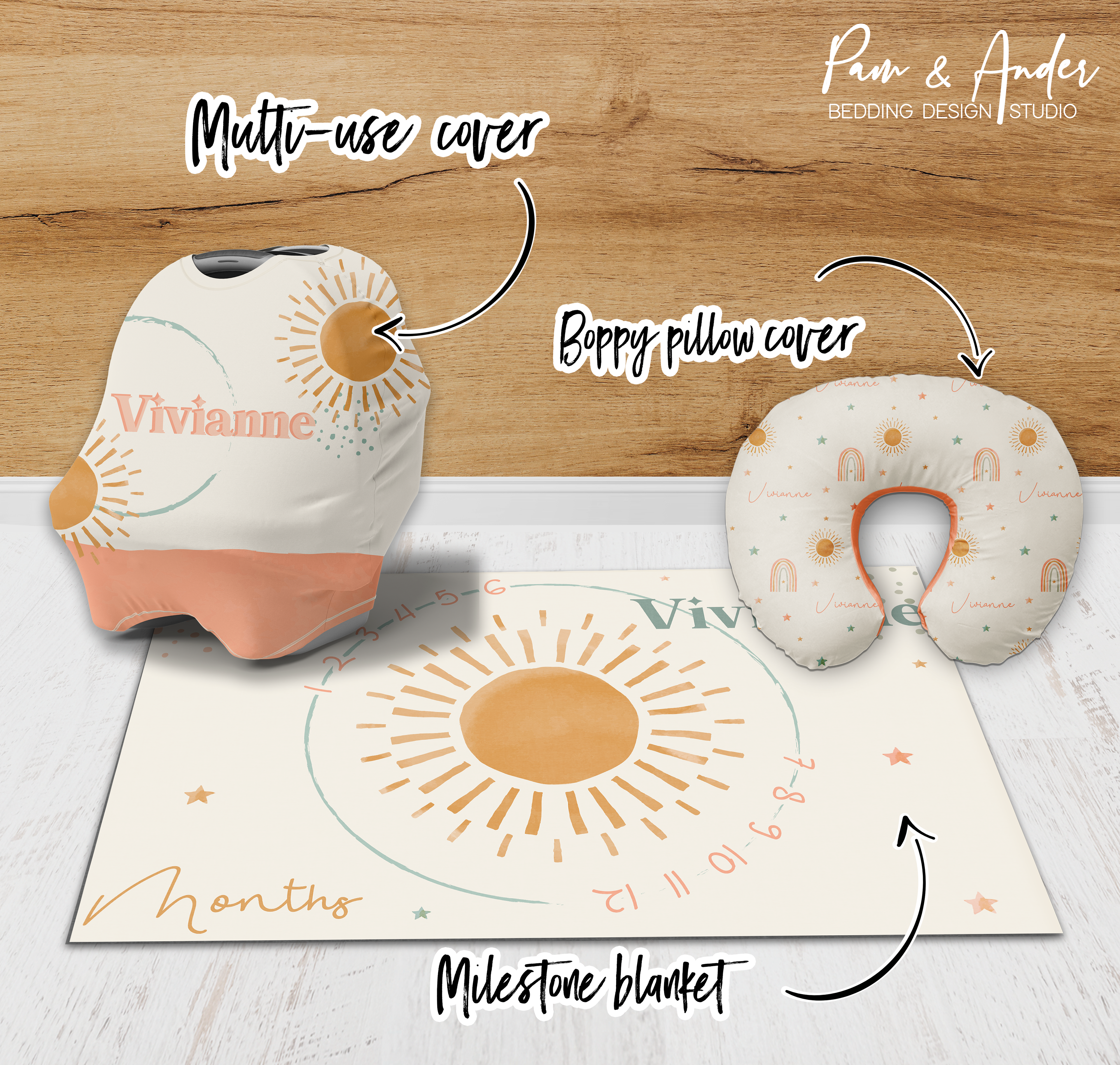 Sun and Rainbow Accessories set