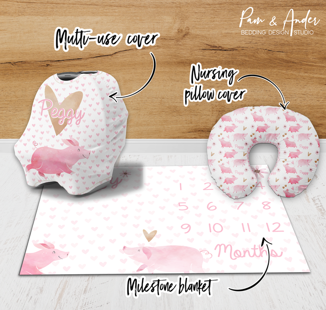 Heart Pig Accessories set Main Image