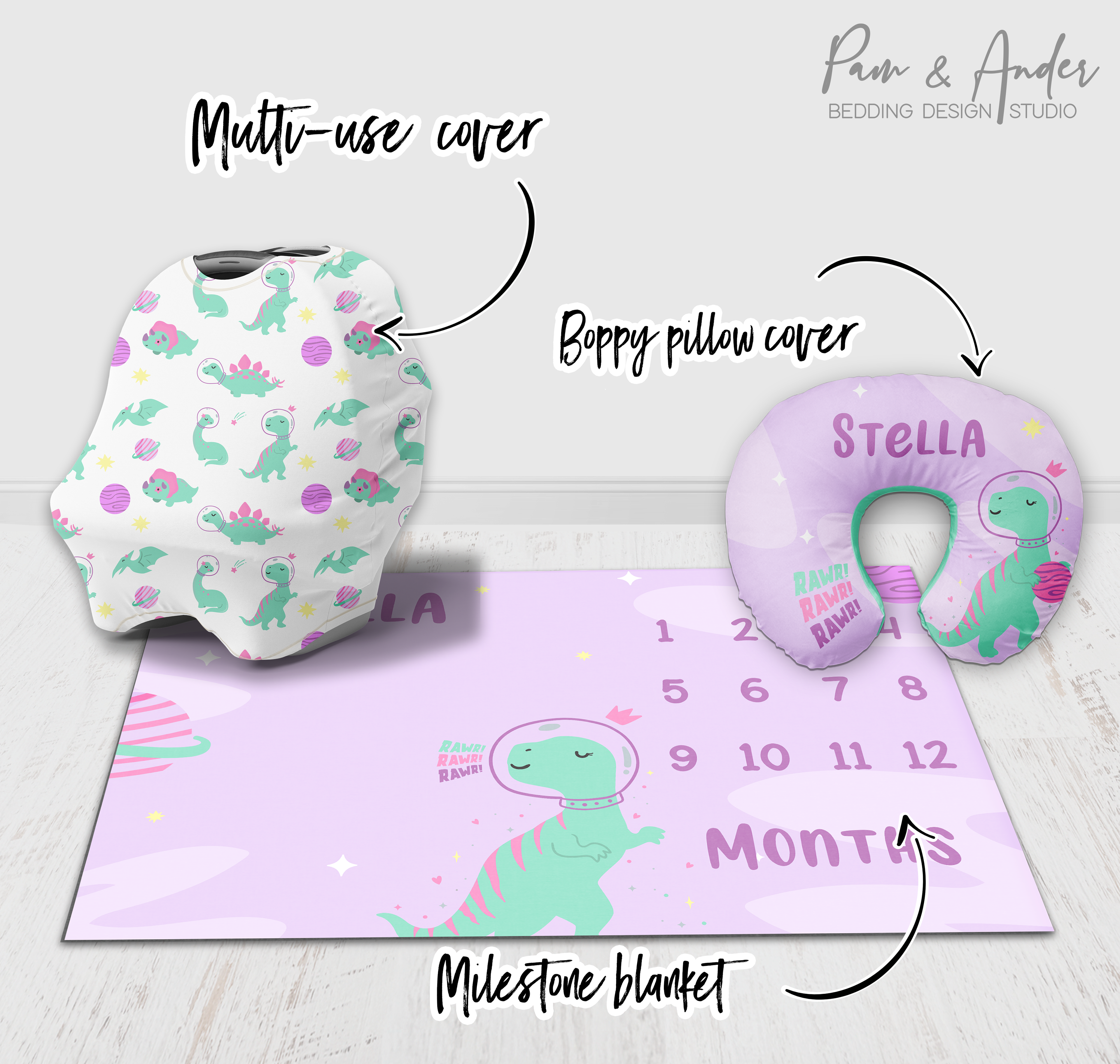 Space Dino Girl Accessories set