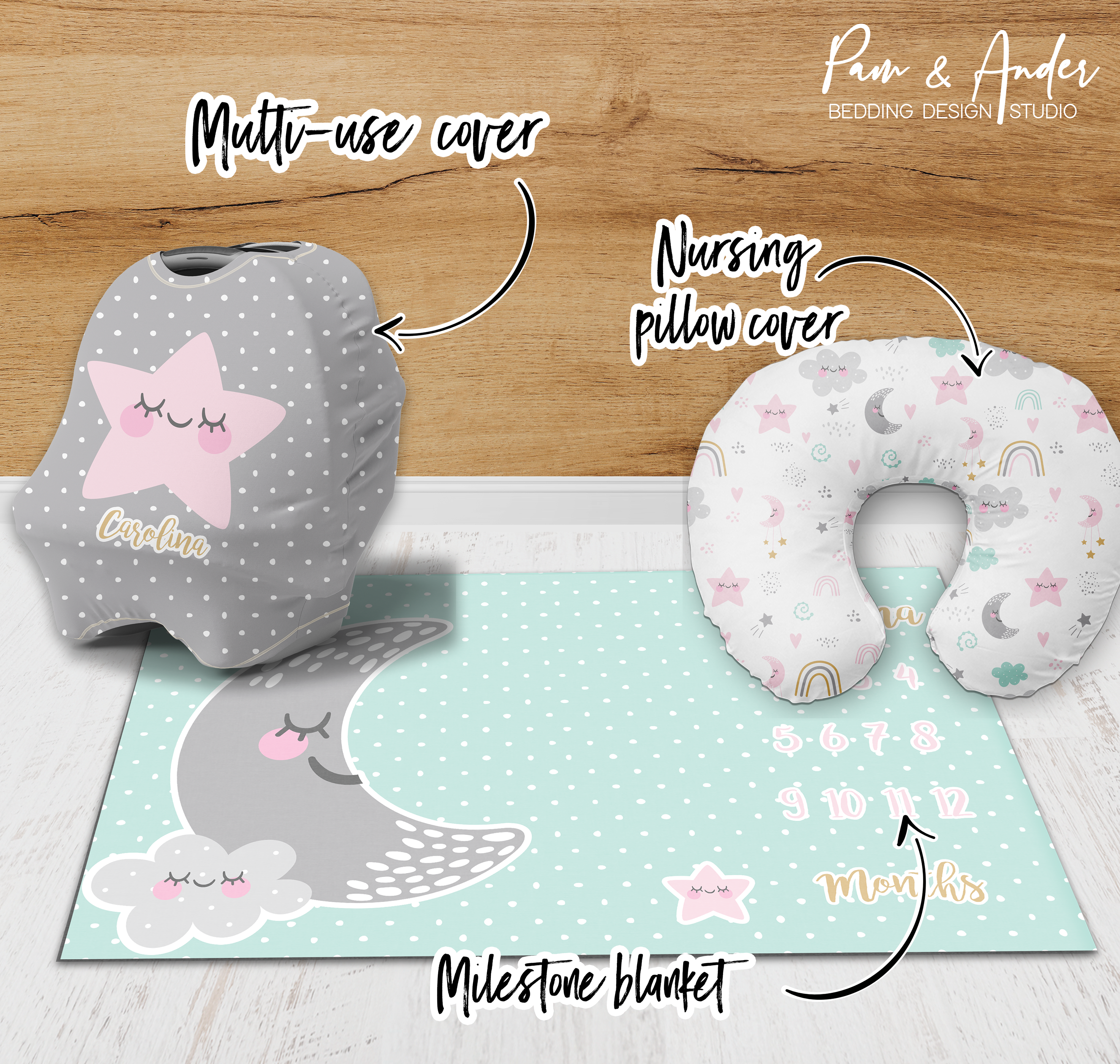 Cute Pattern Accessories set