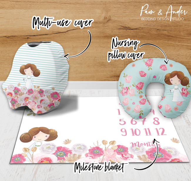 Blue Star Wars Girl Accessories set Main Image