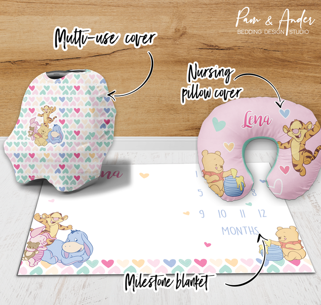 Winnie Pooh Hearts Accessories set Main Image