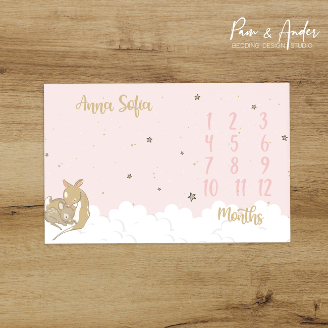 Deer Girl Milestone blanket Hover Image