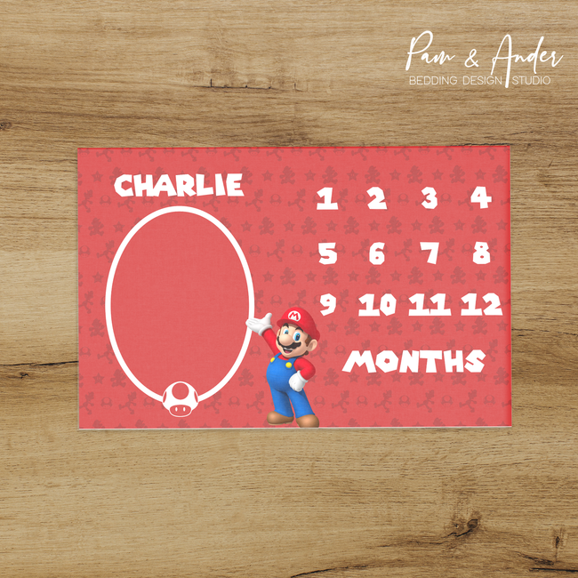 Mario Bros Milestone blanket Hover Image