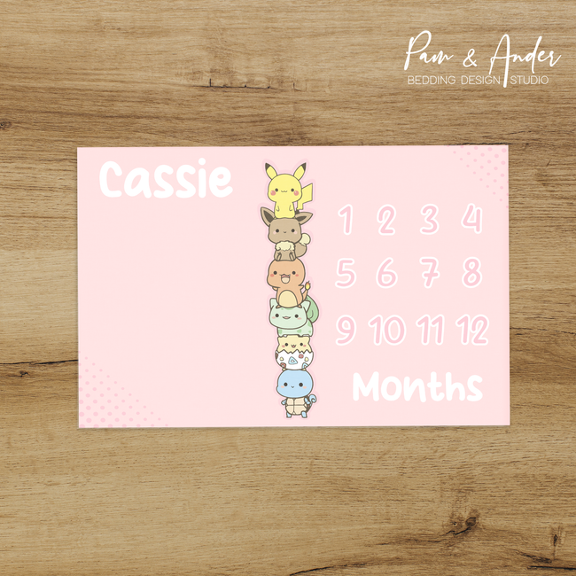 Pokemon Girl milestone blanket Hover Image