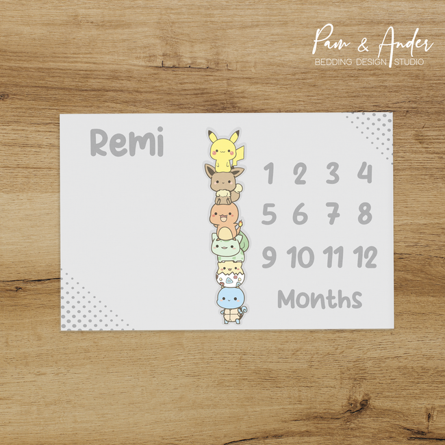 Pokemon Milestone blanket Hover Image