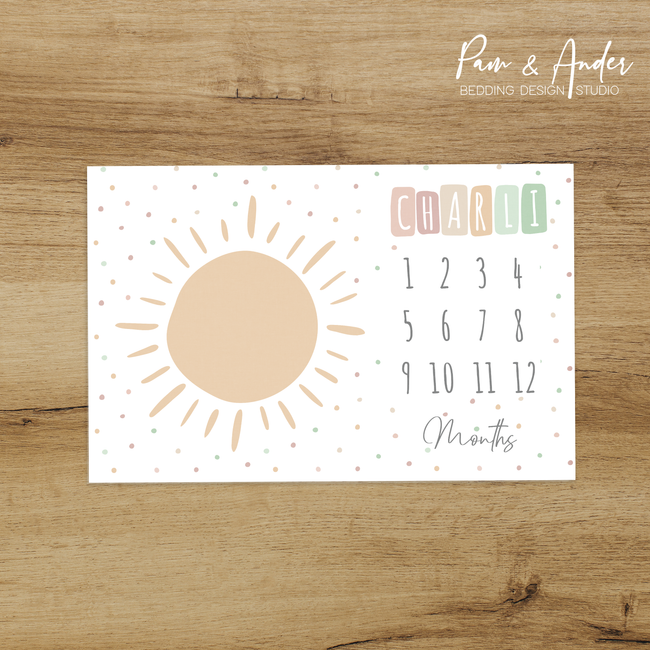 Sun Girl Milestone blanket Hover Image