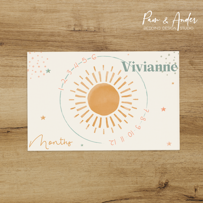 Sun and Rainbow Milestone blanket Hover Image