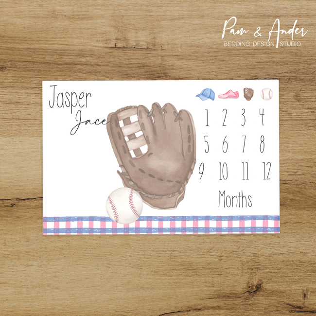 Baseball Milestone blanket Hover Image