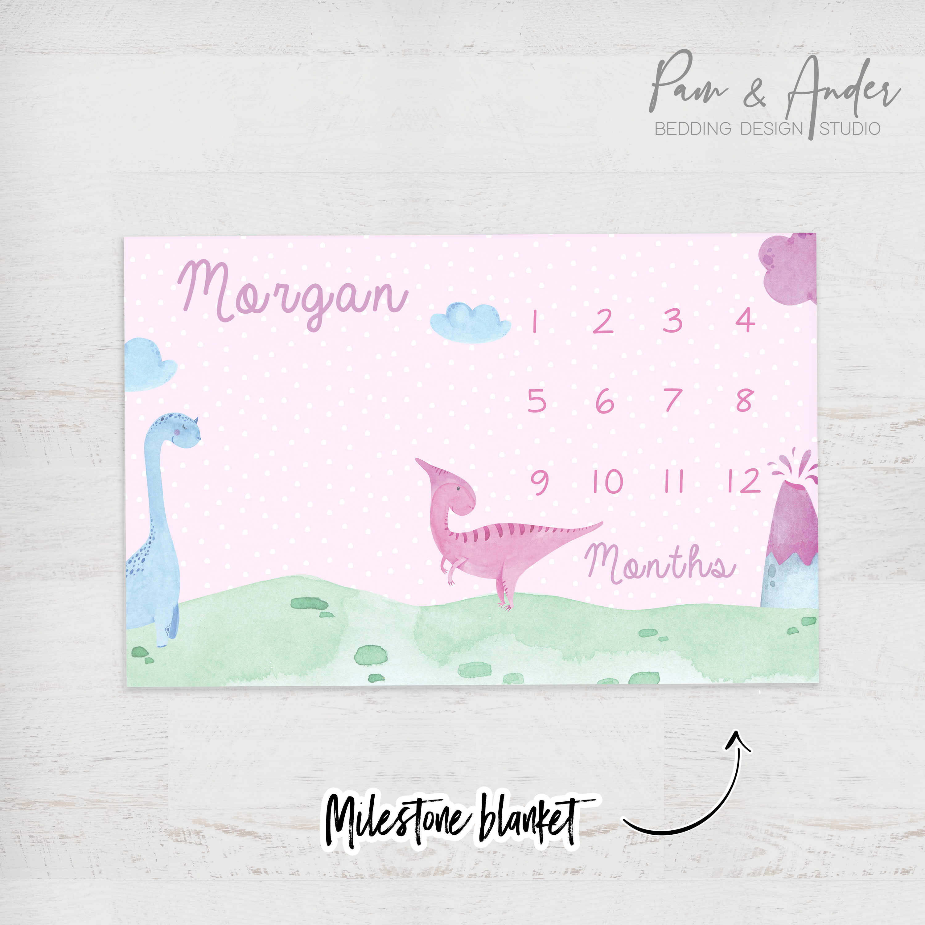 Pink Dinosaur Accessories set