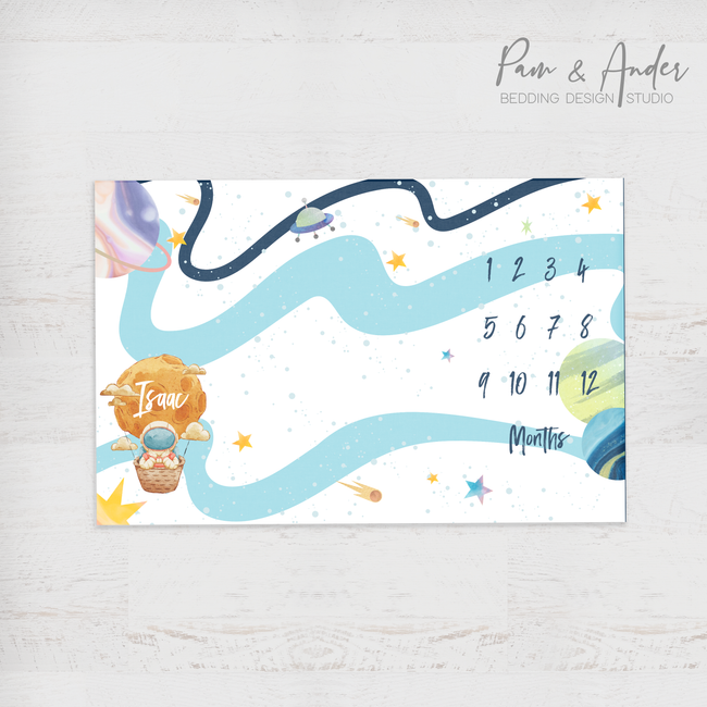 Astronaut Milestone blanket Hover Image