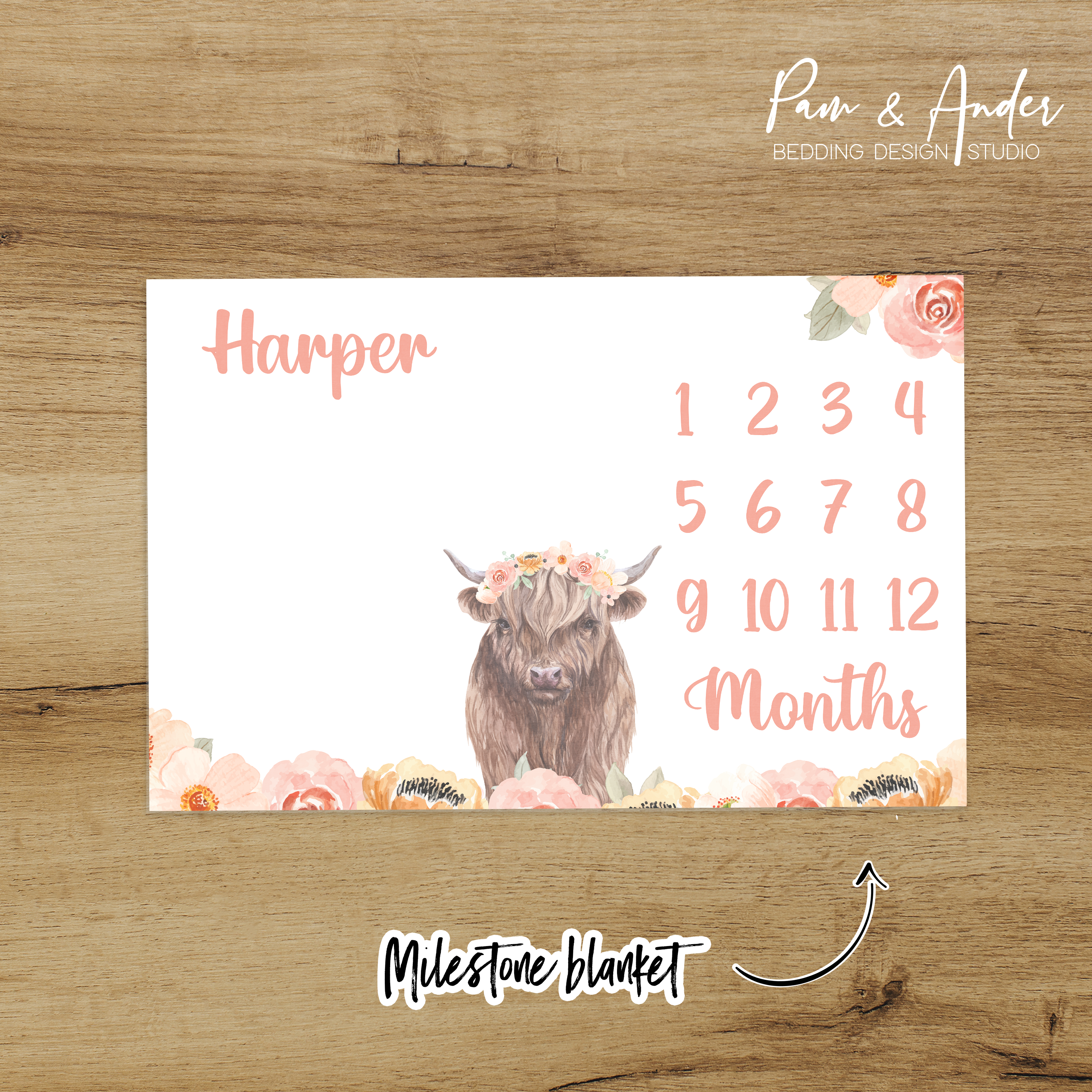 Highland Cow Girl Accessories set