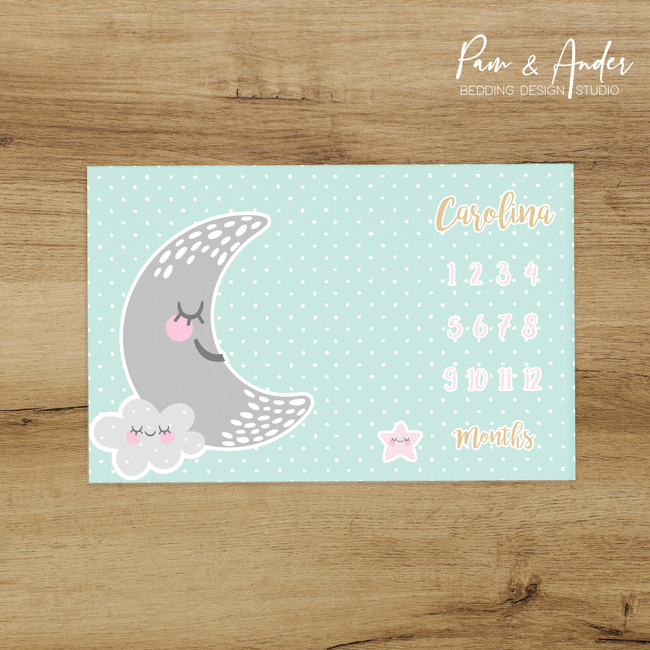 Cute Pattern Milestone blanket Hover Image