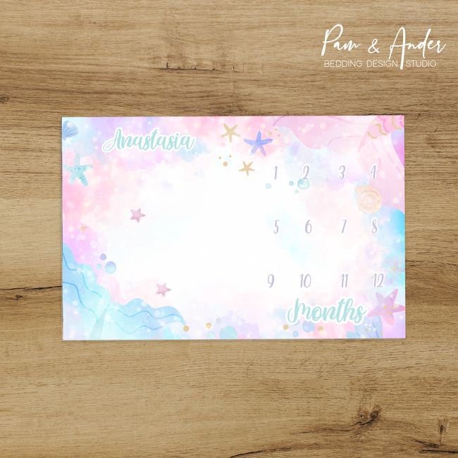 Mermaid Tails Milestone blanket Hover Image