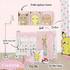 Pokemon Girl Crib Bedding Set