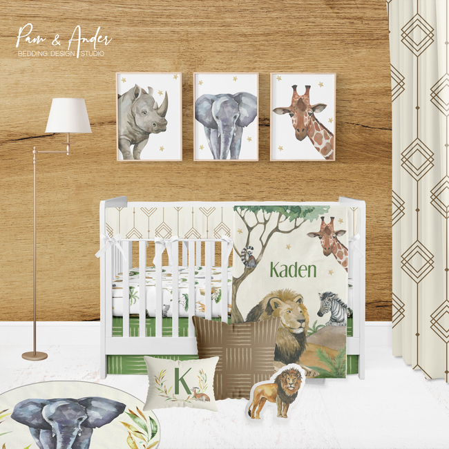 Safari Crib bedding set Hover Image