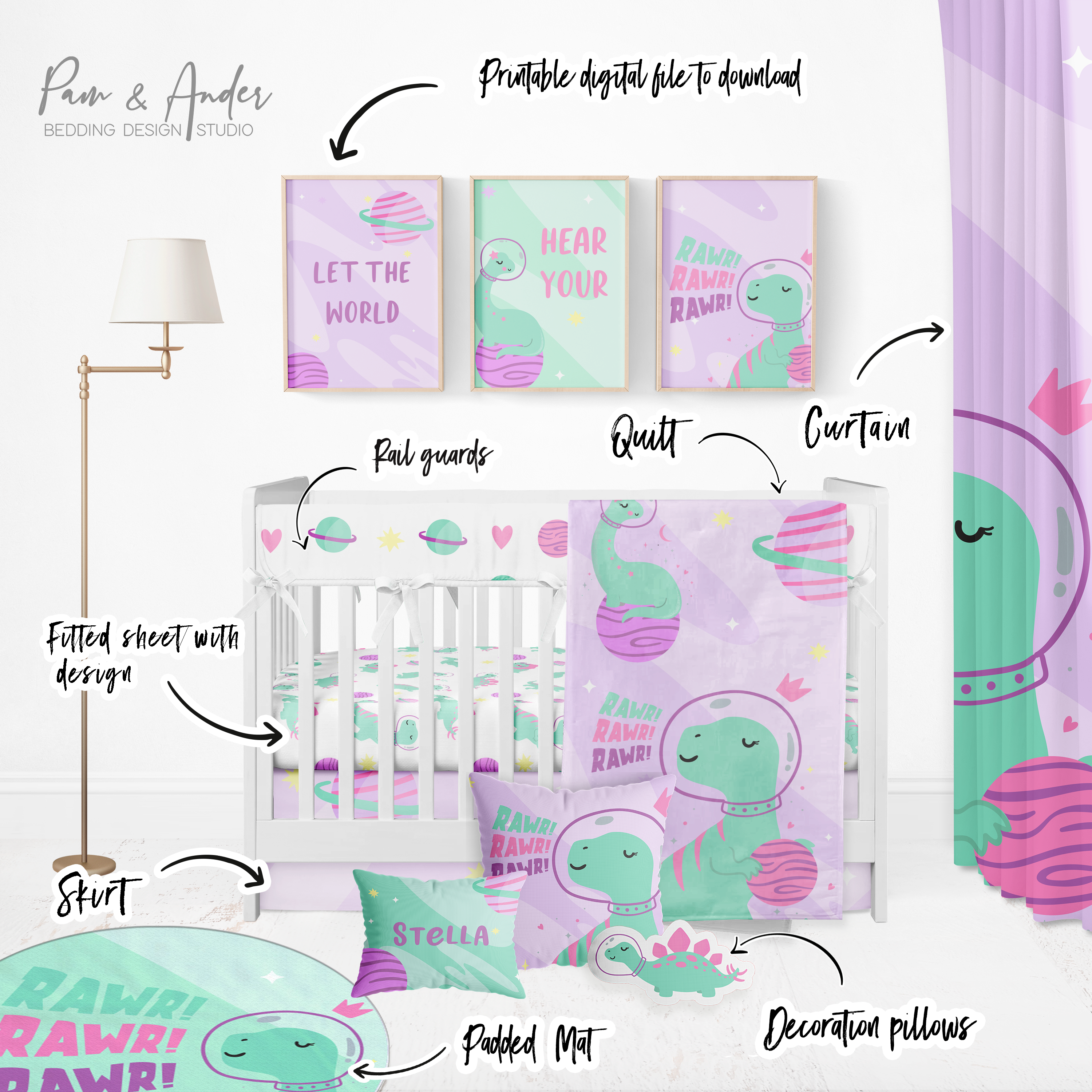 Space Dino Girl Build your Bundle